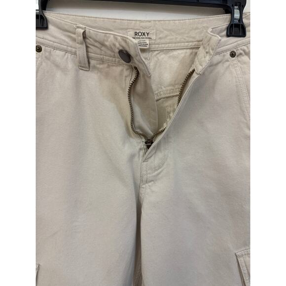 Roxy Left Again Women’s Cream Cargo Pants - Size XS - Picture 7 of 14